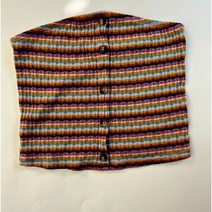 American eagle cute multicolored lined tube top xs​